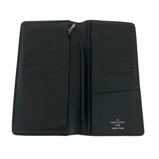 LOUIS VUITTON Long Wallet Purse N62665 PVC black Damier Graphite Portefeuille Braza