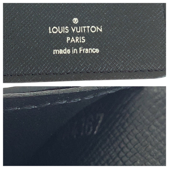 LOUIS VUITTON Long Wallet Purse N62665 PVC black Damier Graphite Portefeuille Braza