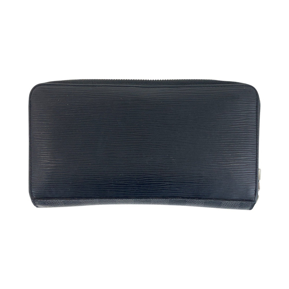LOUIS VUITTON Long Wallet Purse M68227 leather Navy Epidamier Graffit Zippy Organizer