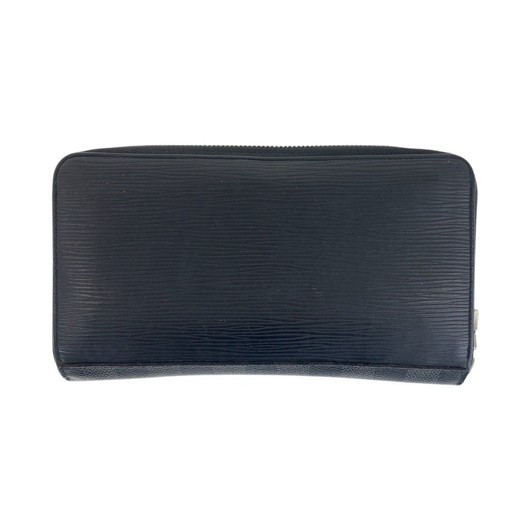 LOUIS VUITTON Long Wallet Purse M68227 leather Navy Epidamier Graffit Zippy Organizer