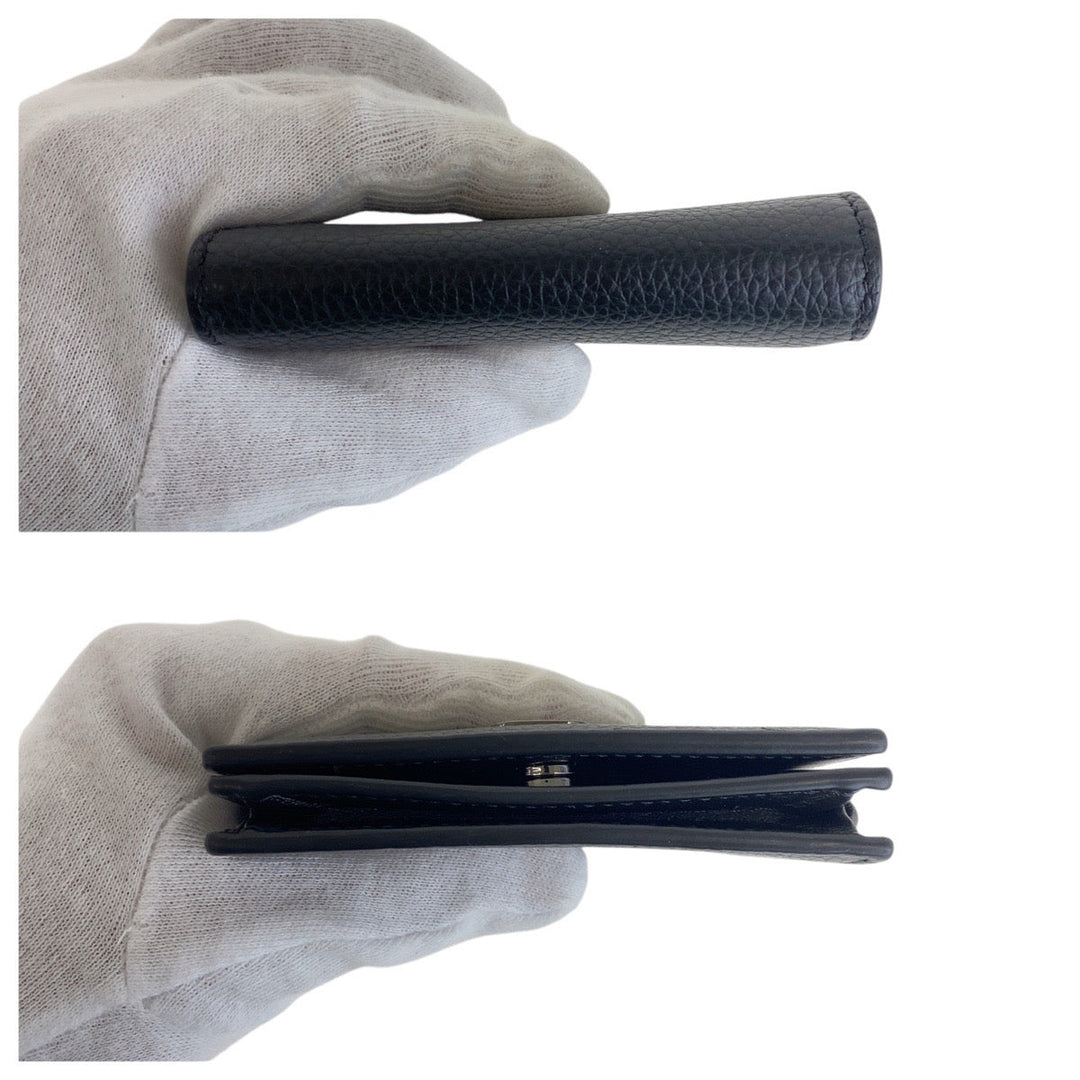 Dior Card Case leather black