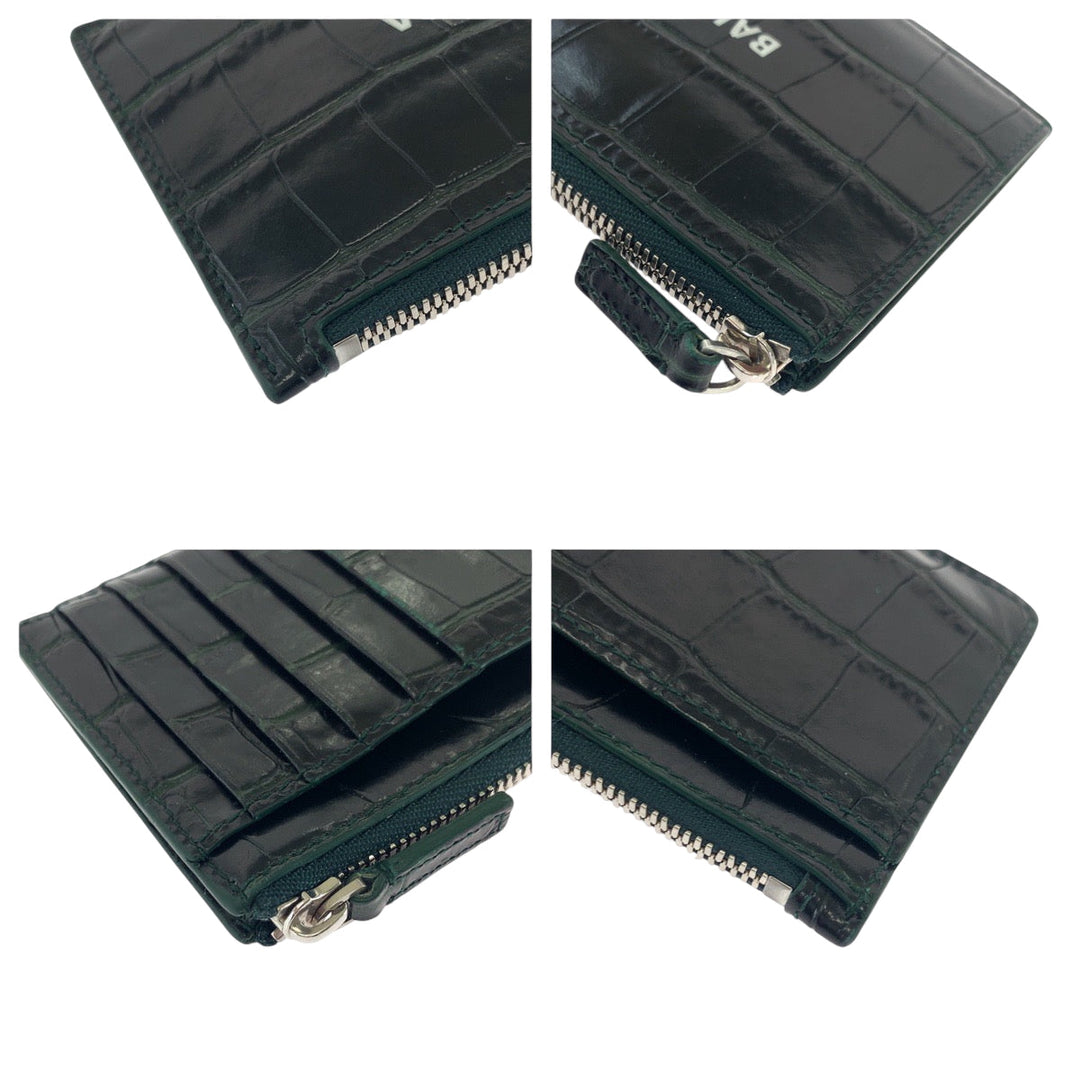 Dior Coin case 640535 leather black Embossing