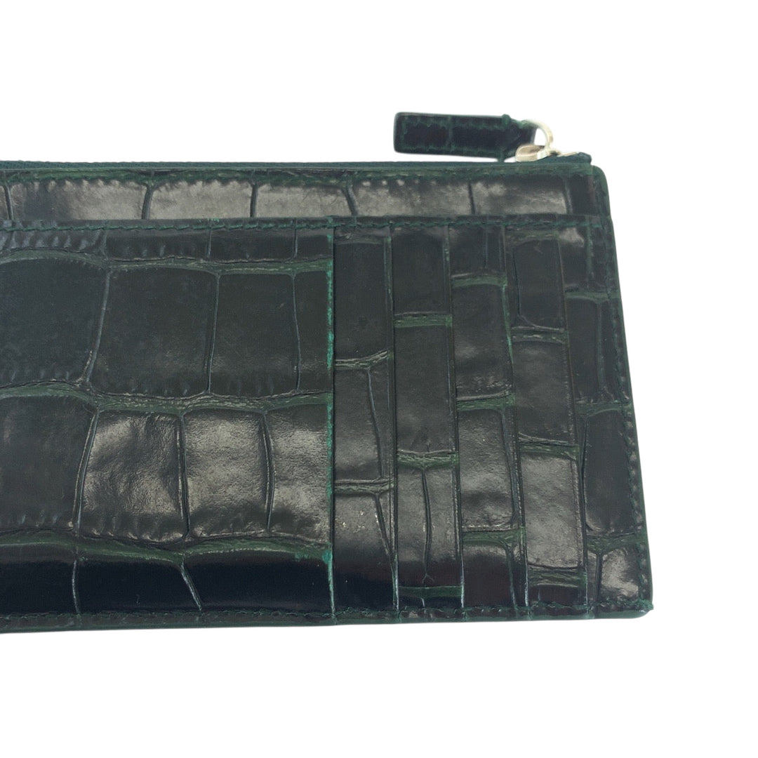 Dior Coin case 640535 leather black Embossing