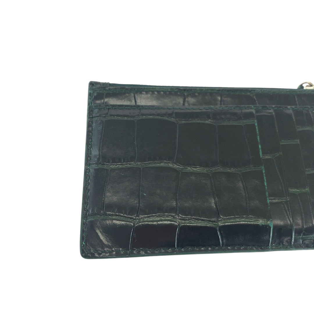 Dior Coin case 640535 leather black Embossing