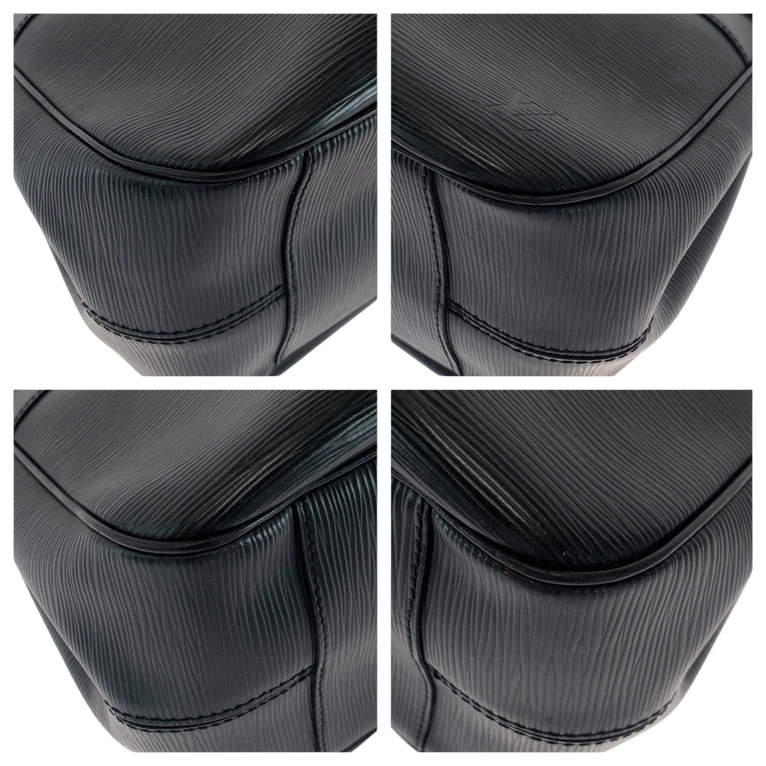 LOUIS VUITTON Handbag M59262 Epi Leather Black SilverMetal Epi Passy PM