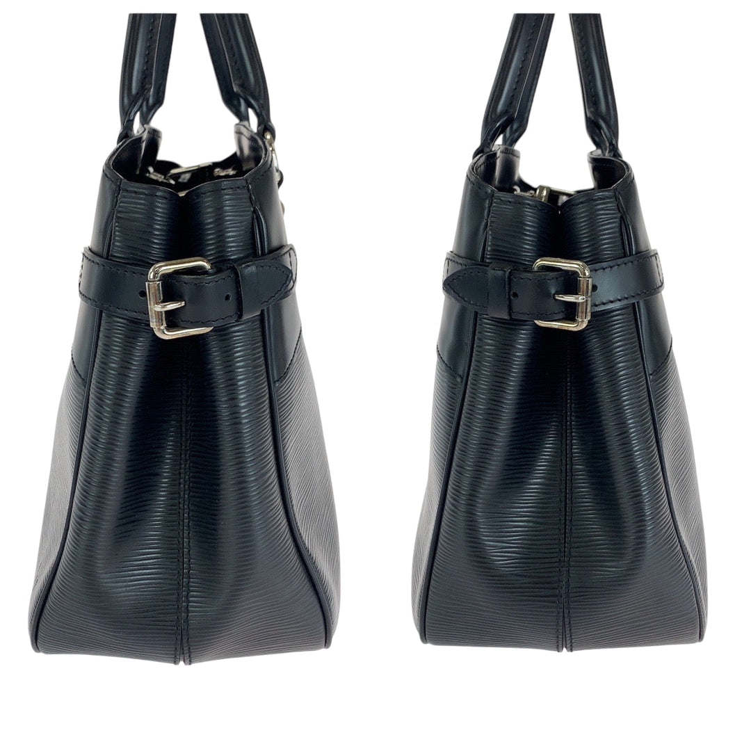 LOUIS VUITTON Handbag M59262 Epi Leather Black SilverMetal Epi Passy PM