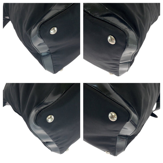 GUCCI Shoulder Bag 012 0153 Nylon, enamel Black SilverMetal Shoulder Bag Boston Duffel bag Women(Unisex) Used Authentic