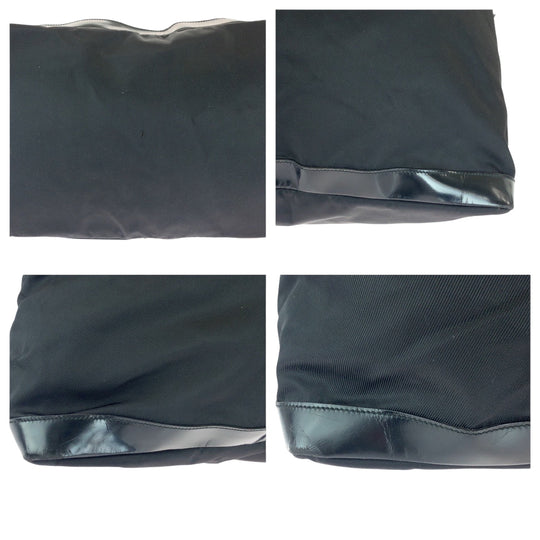 GUCCI Shoulder Bag 012 0153 Nylon, enamel Black SilverMetal Shoulder Bag Boston Duffel bag Women(Unisex) Used Authentic