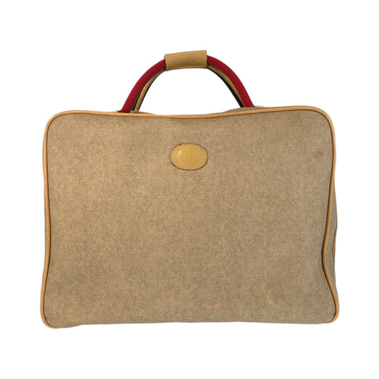 GUCCI Boston Duffel bag 012 39 4863 PVC beige Sherry Line Old Gucci