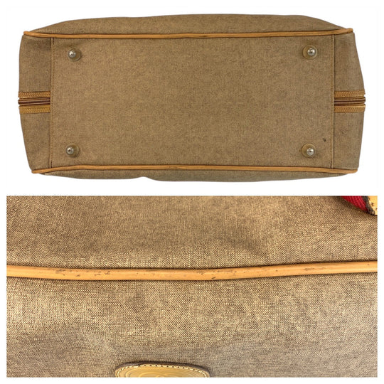 GUCCI Boston Duffel bag 012 39 4863 PVC beige Sherry Line Old Gucci