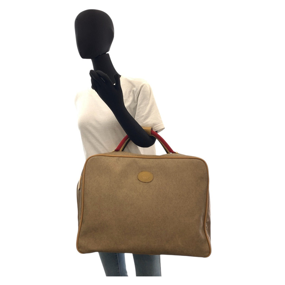 GUCCI Boston Duffel bag 012 39 4863 PVC beige Sherry Line Old Gucci