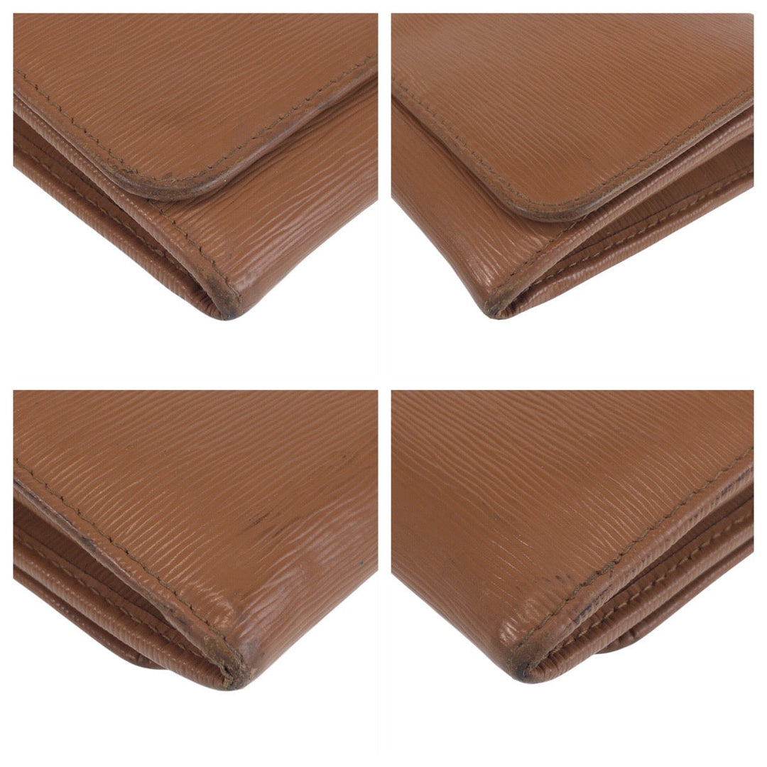 PRADA Long Wallet Purse leather Brown