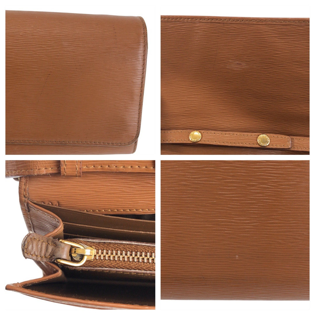 PRADA Long Wallet Purse leather Brown