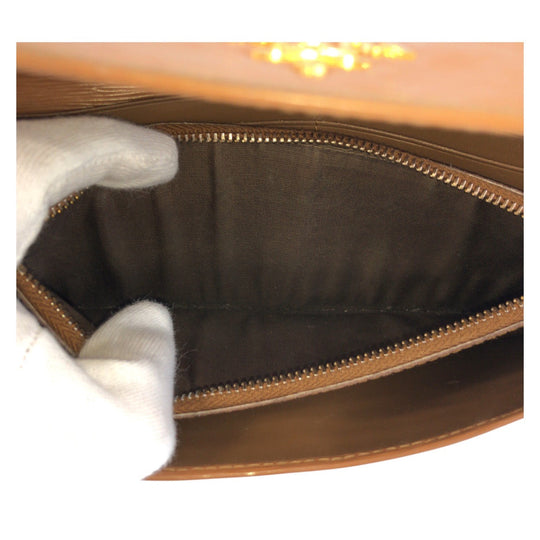 PRADA Long Wallet Purse leather Brown