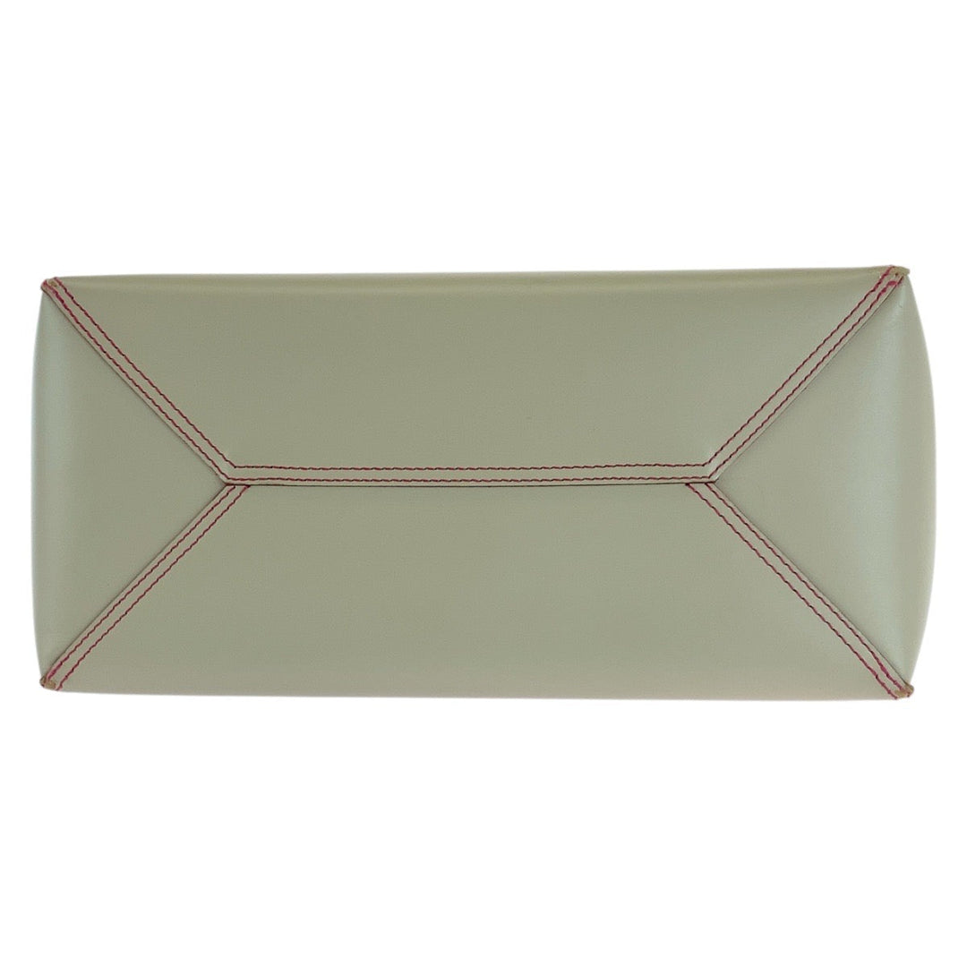 LOEWE Tote Bag leather Gray Pink Gold Metal anagram