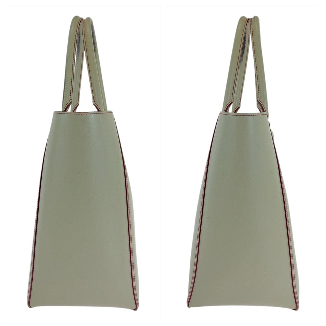 LOEWE Tote Bag leather Gray Pink Gold Metal anagram
