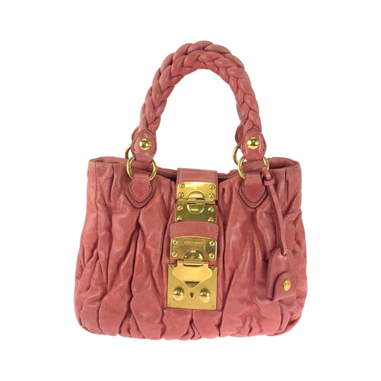 Miu Miu Handbag leather pink Materasse