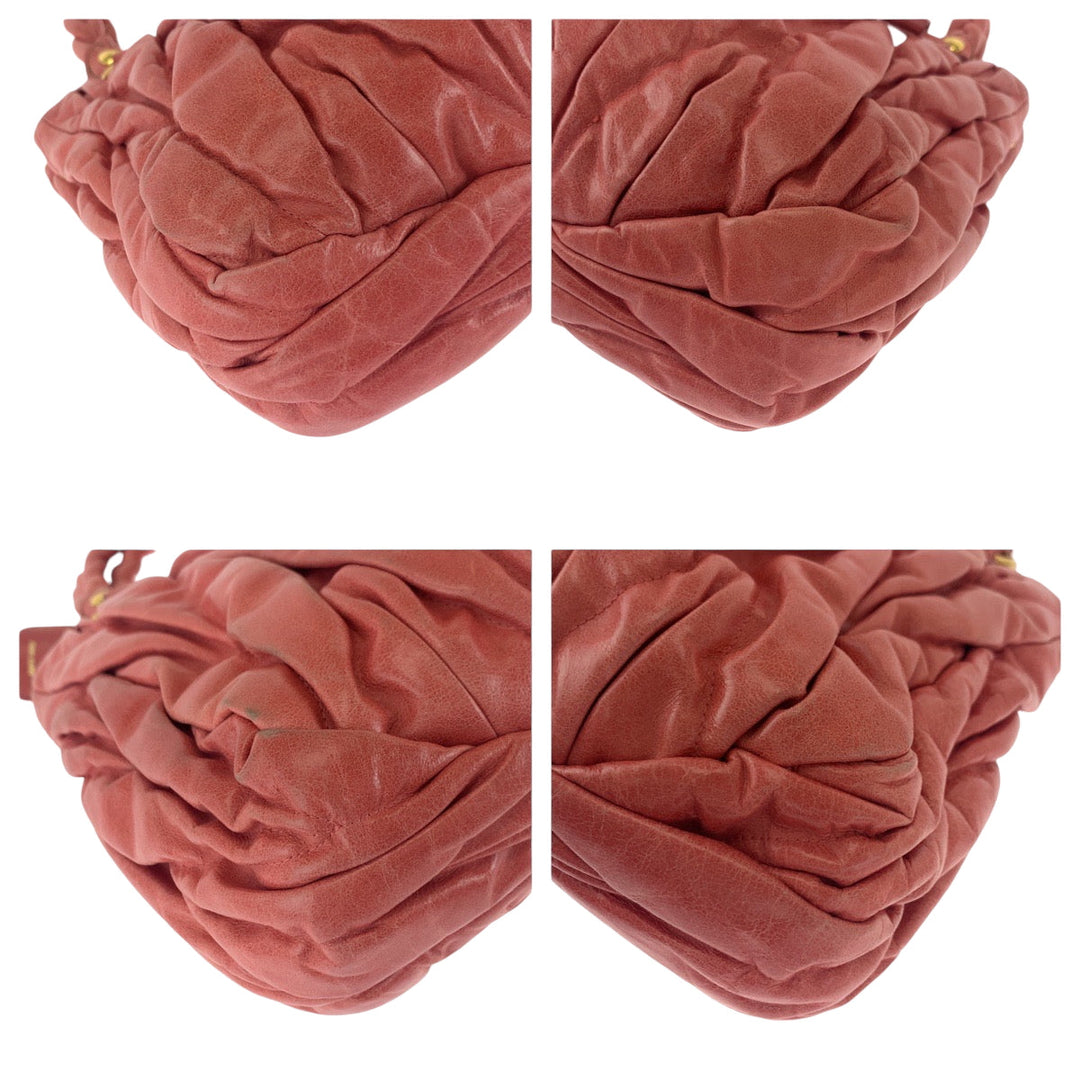 Miu Miu Handbag leather pink Materasse