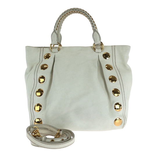 Miu Miu Tote Bag leather white