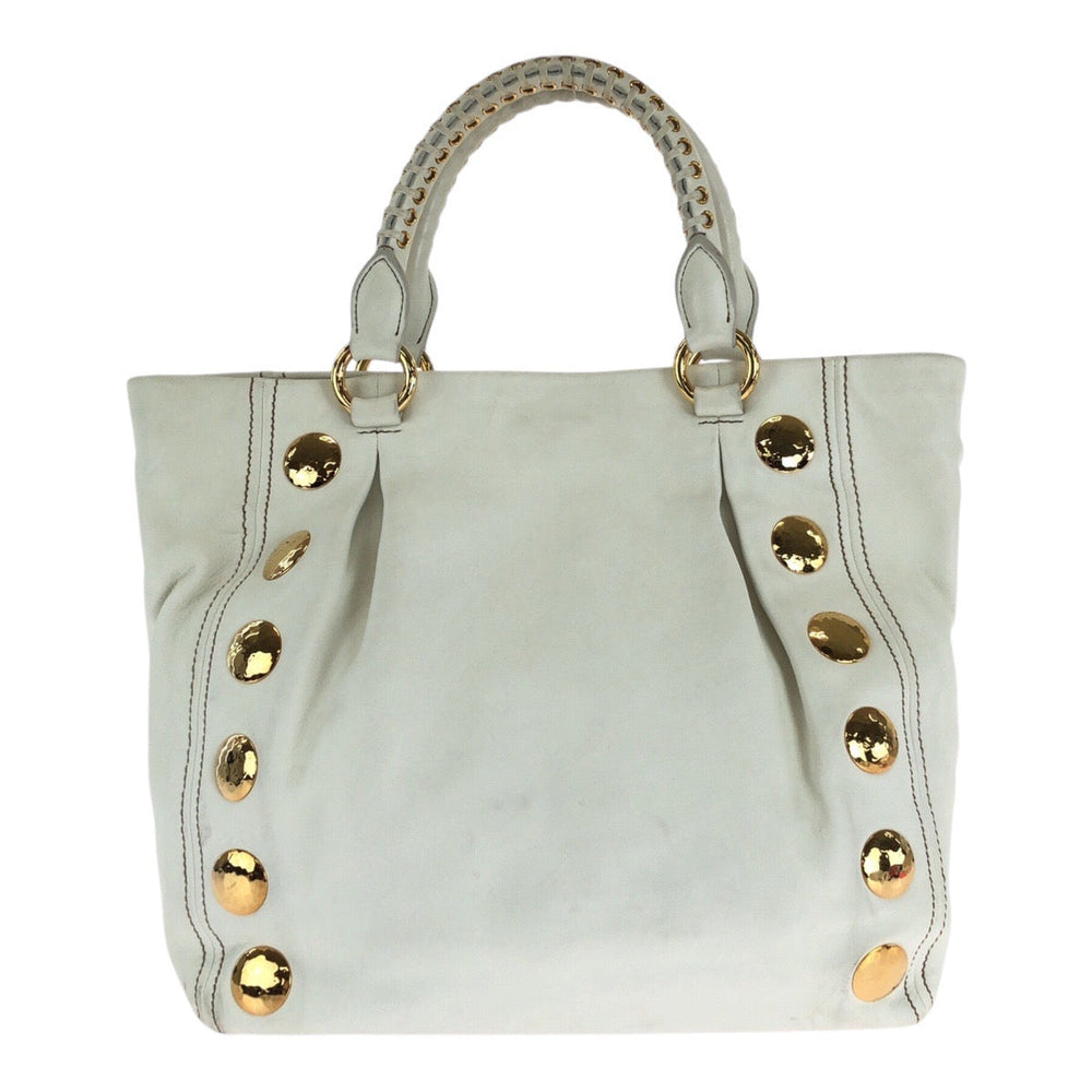 Miu Miu Tote Bag leather white