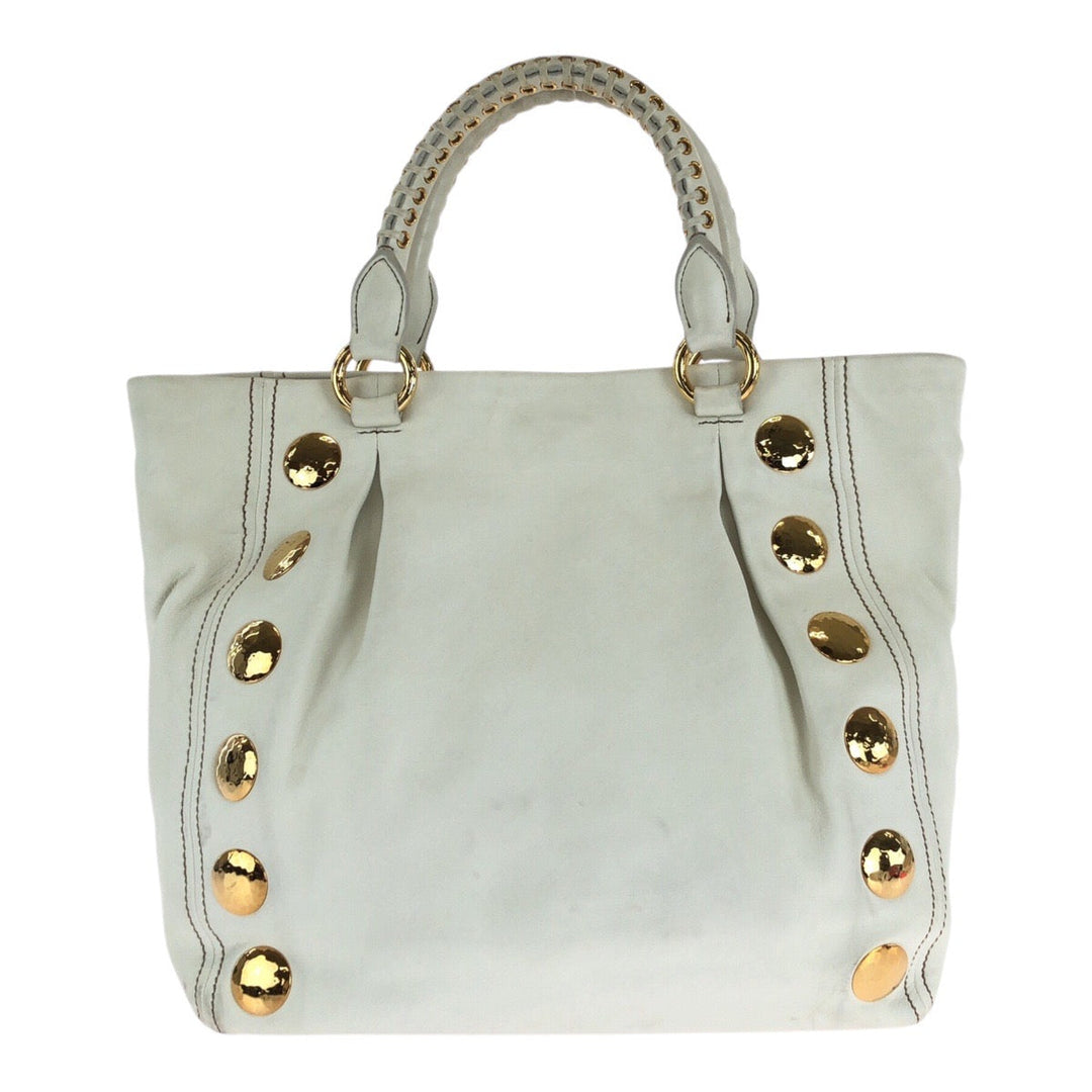 Miu Miu Tote Bag leather white