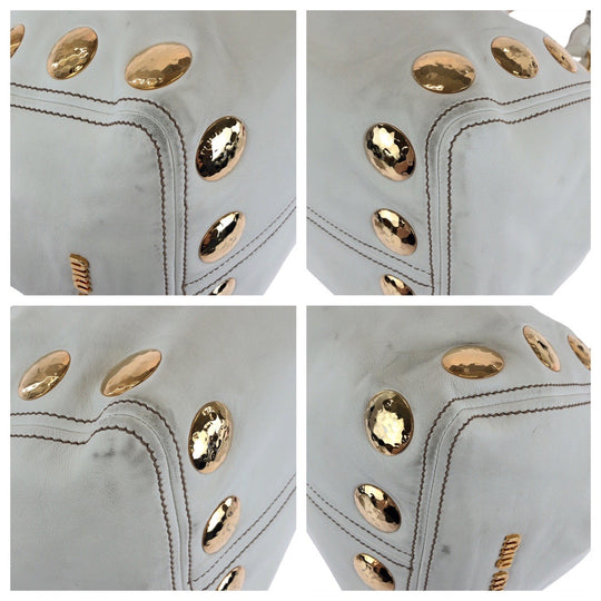 Miu Miu Tote Bag leather white