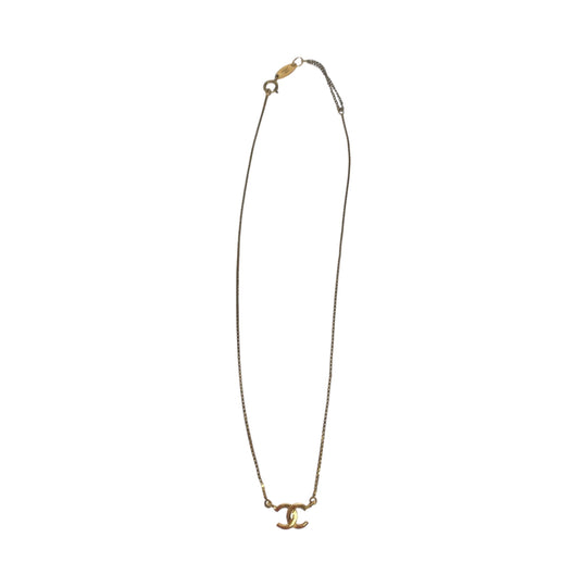 CHANEL Necklace plating gold COCO Mark