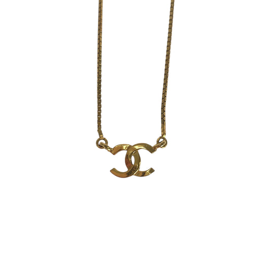 CHANEL Necklace plating gold COCO Mark
