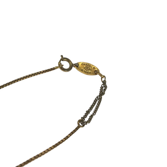 CHANEL Necklace plating gold COCO Mark