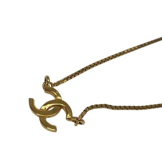 CHANEL Necklace plating gold COCO Mark