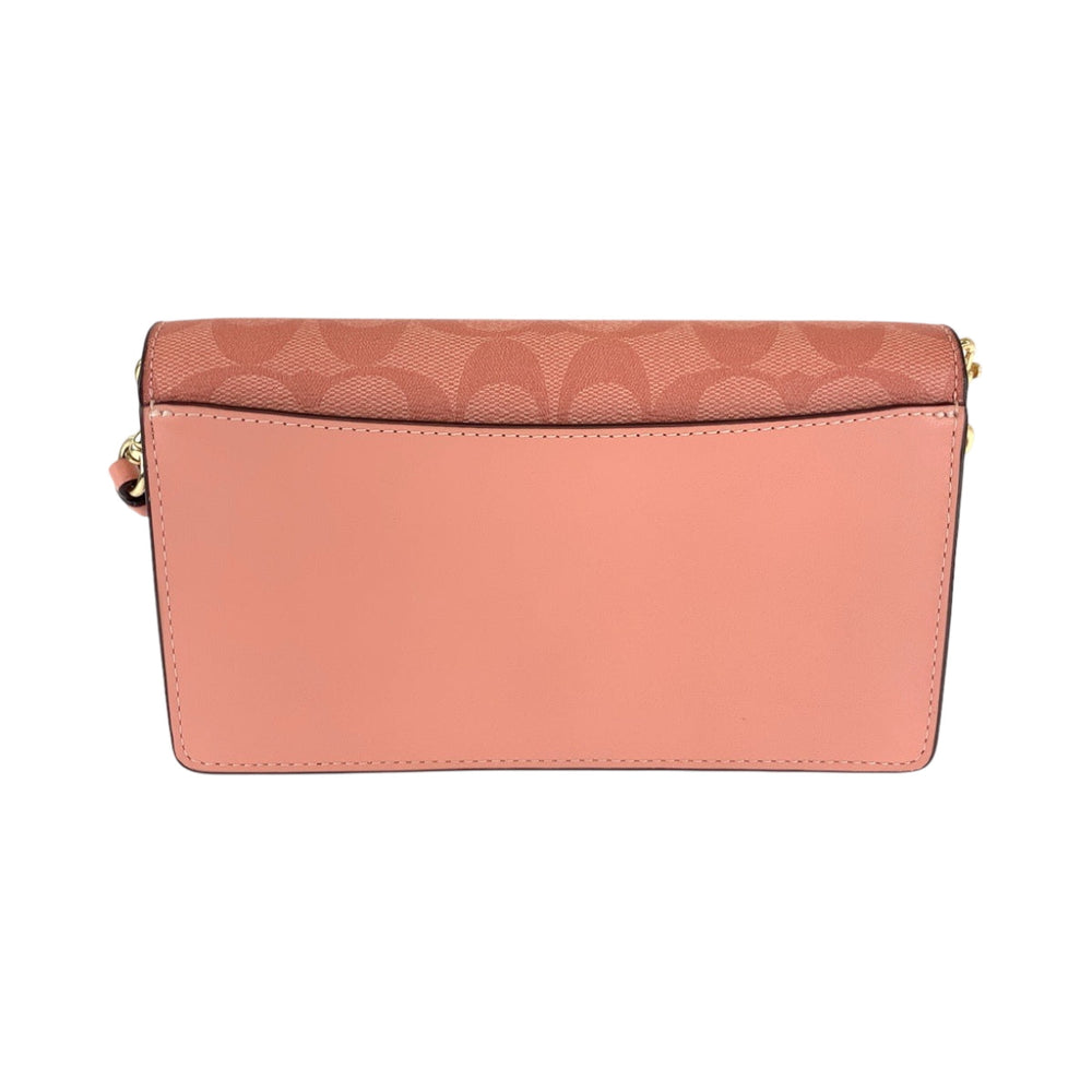 COACH Shoulder Bag PVC pink Signature