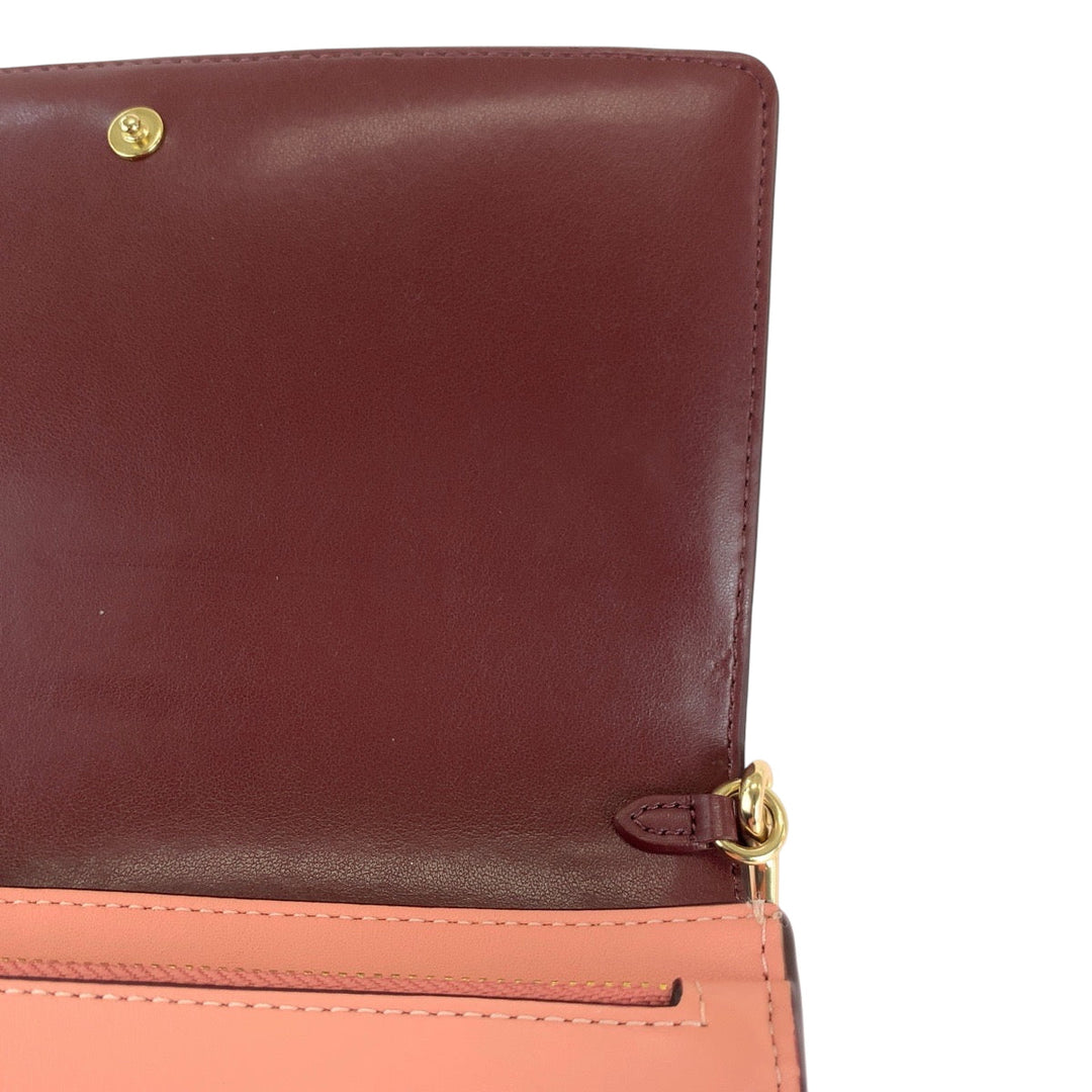 COACH Shoulder Bag PVC pink Signature