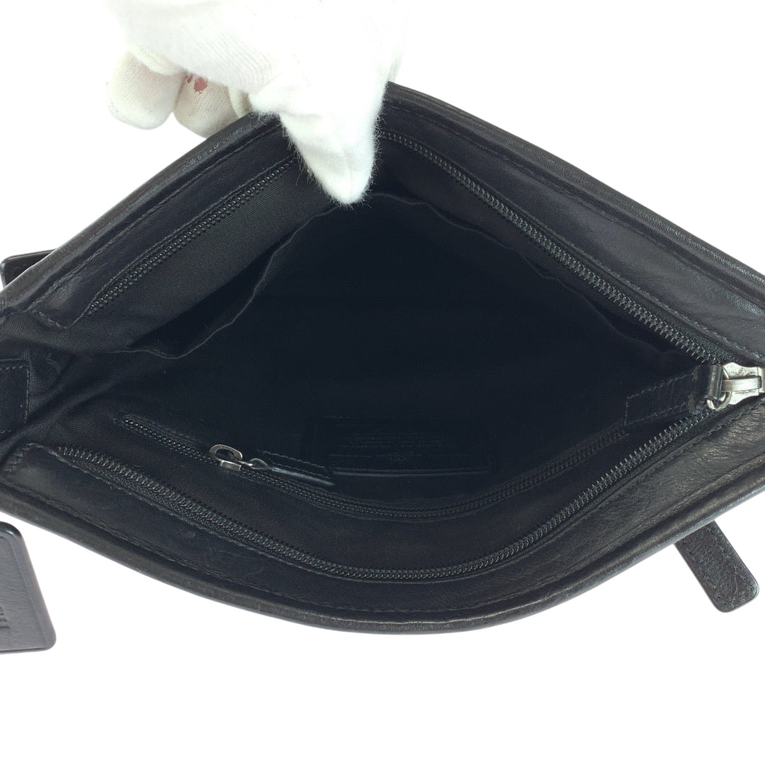 COACH Shoulder Bag leather black