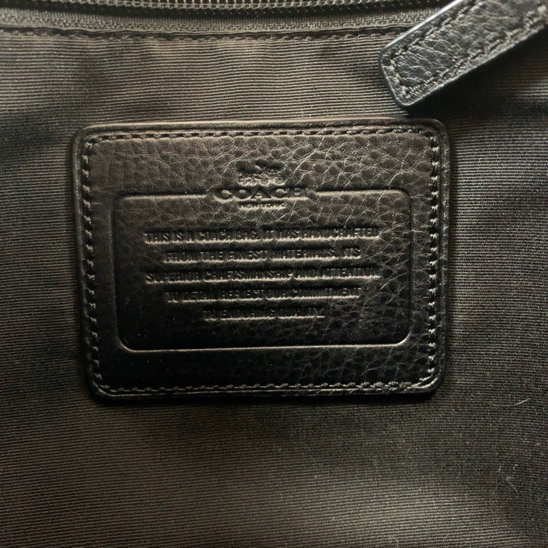 COACH Shoulder Bag leather black