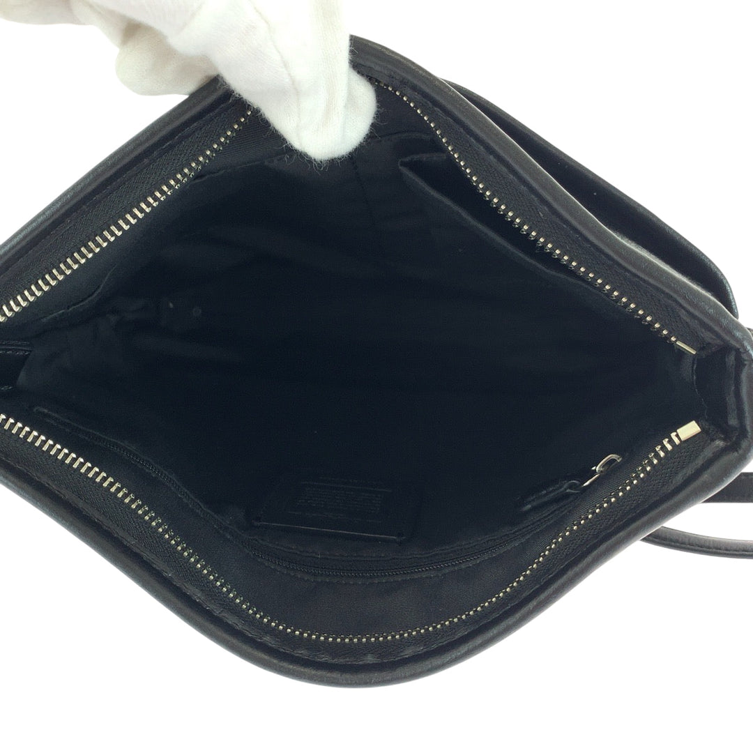 COACH Shoulder Bag PVC black Signature logo