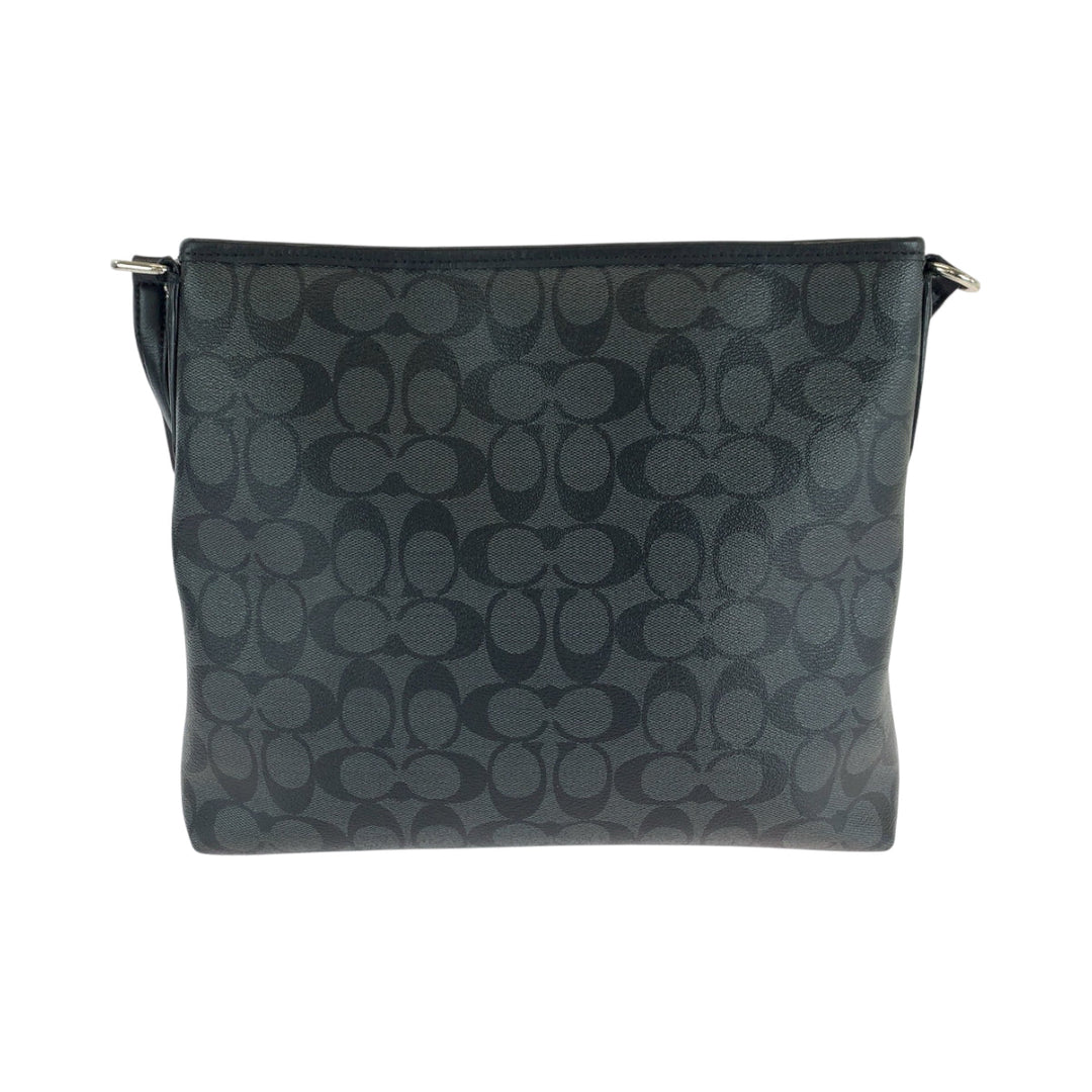 COACH Shoulder Bag PVC black Signature logo