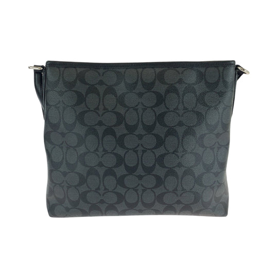 COACH Shoulder Bag PVC black Signature logo