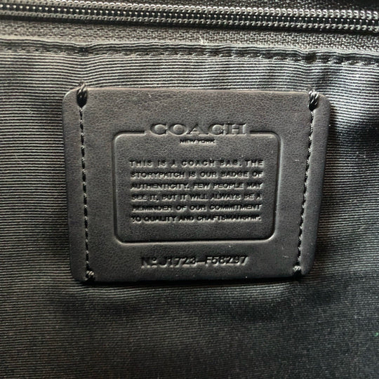 COACH Shoulder Bag PVC black Signature logo