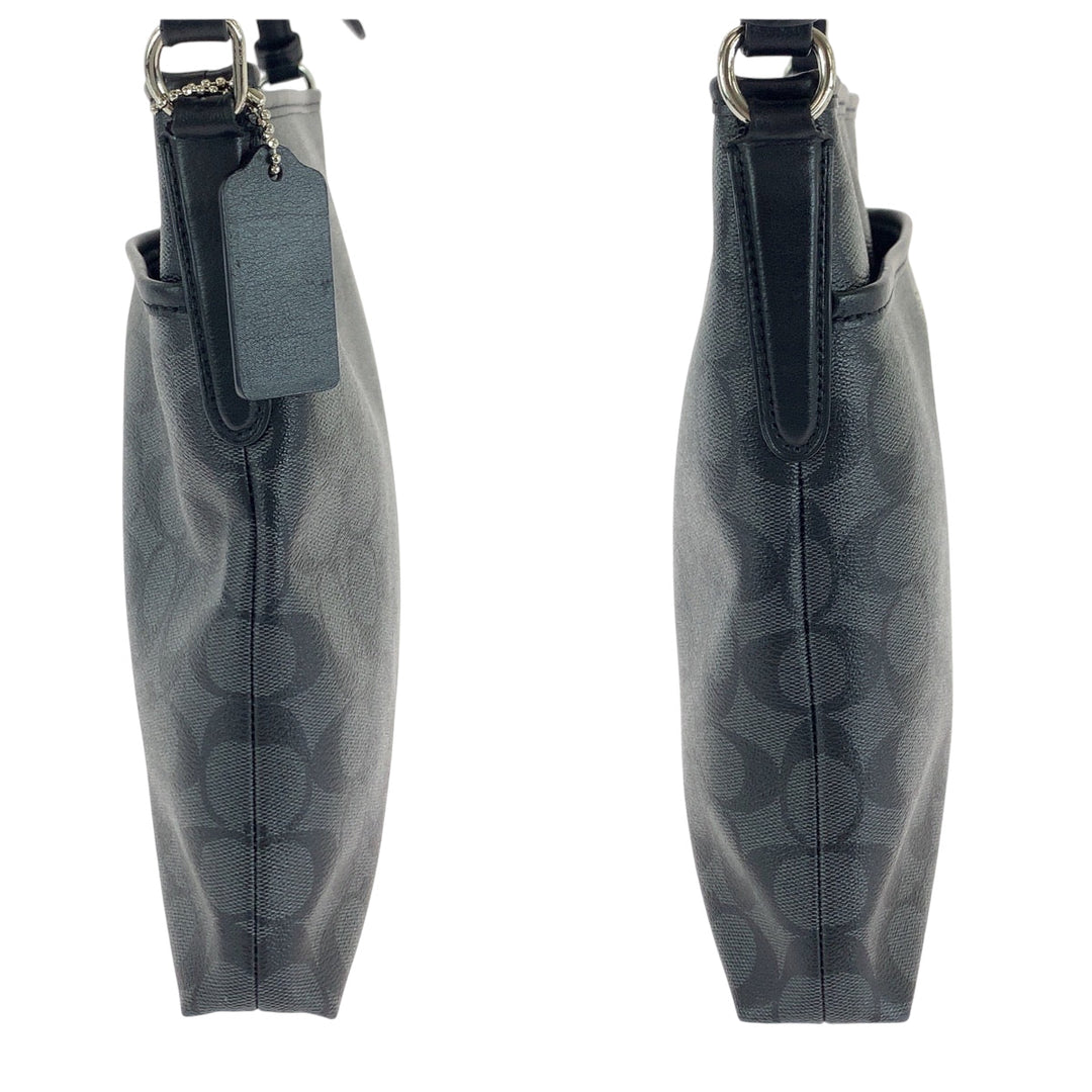 COACH Shoulder Bag PVC black Signature logo