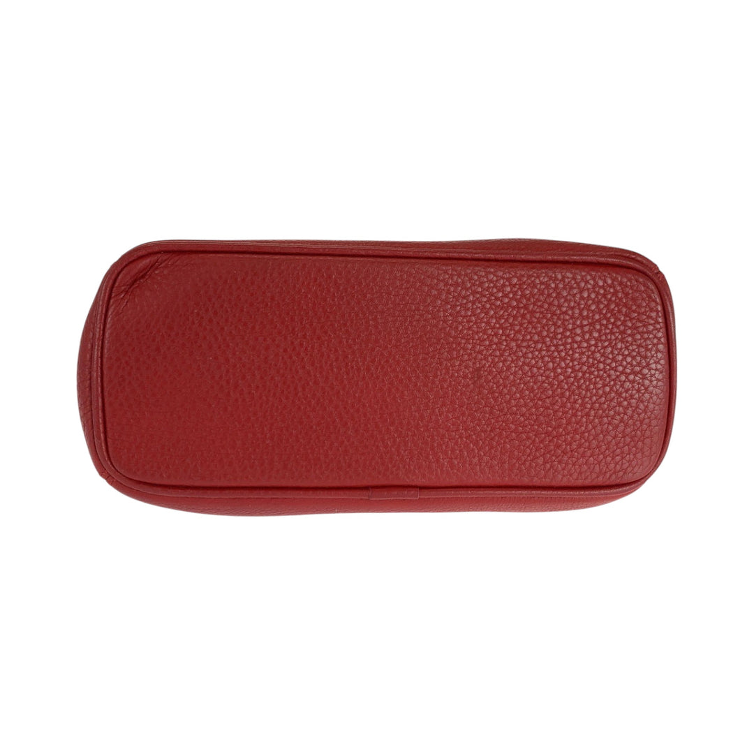 COACH Shoulder Bag leather Red Old coach