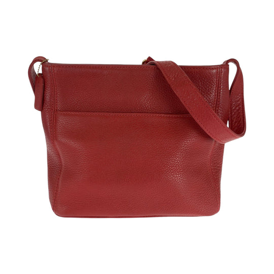 COACH Shoulder Bag leather Red Old coach