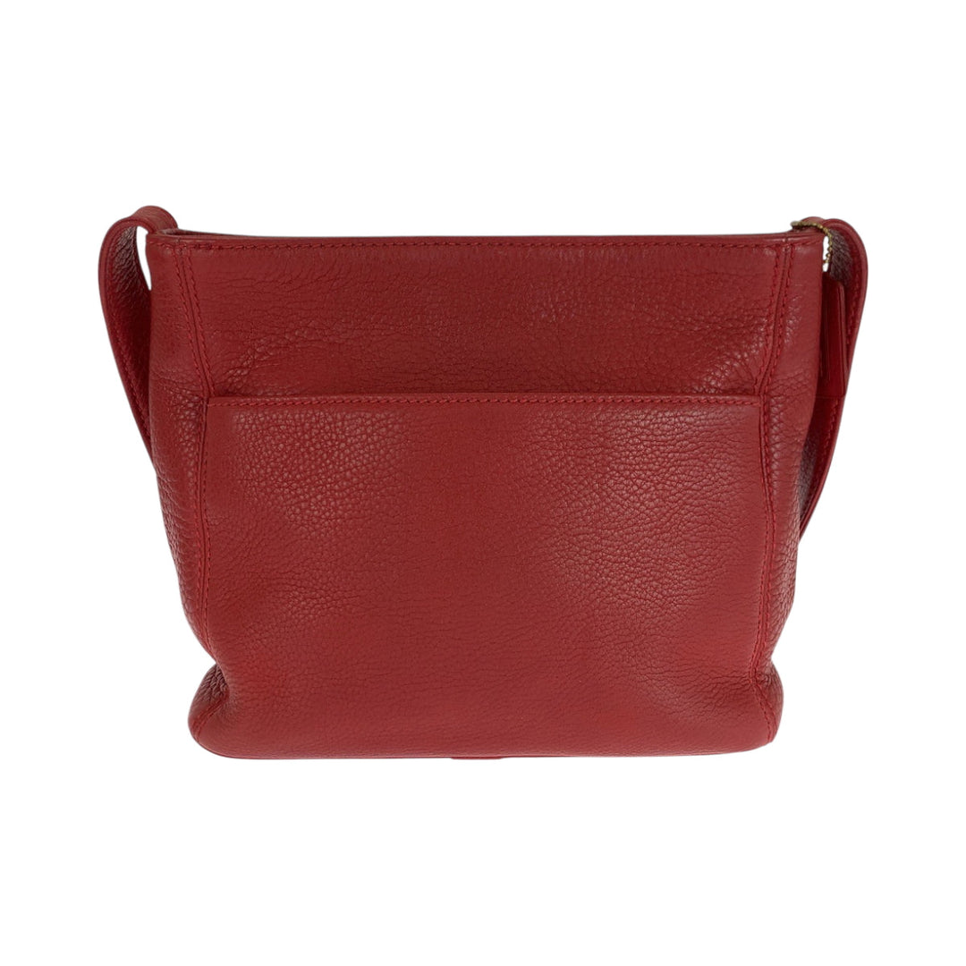 COACH Shoulder Bag leather Red Old coach
