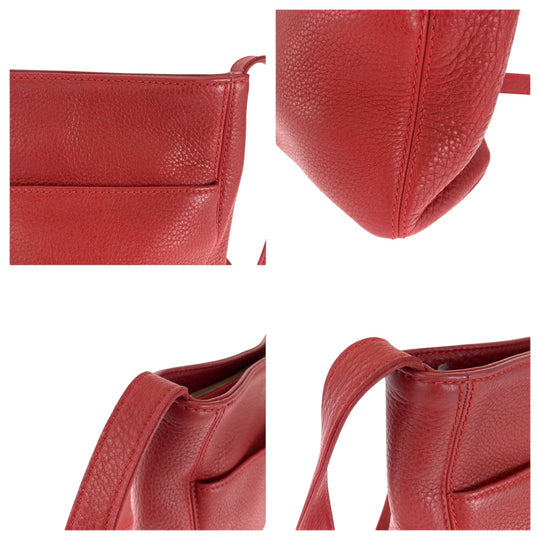 COACH Shoulder Bag leather Red Old coach