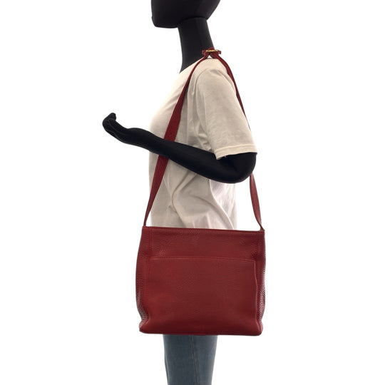 COACH Shoulder Bag leather Red Old coach