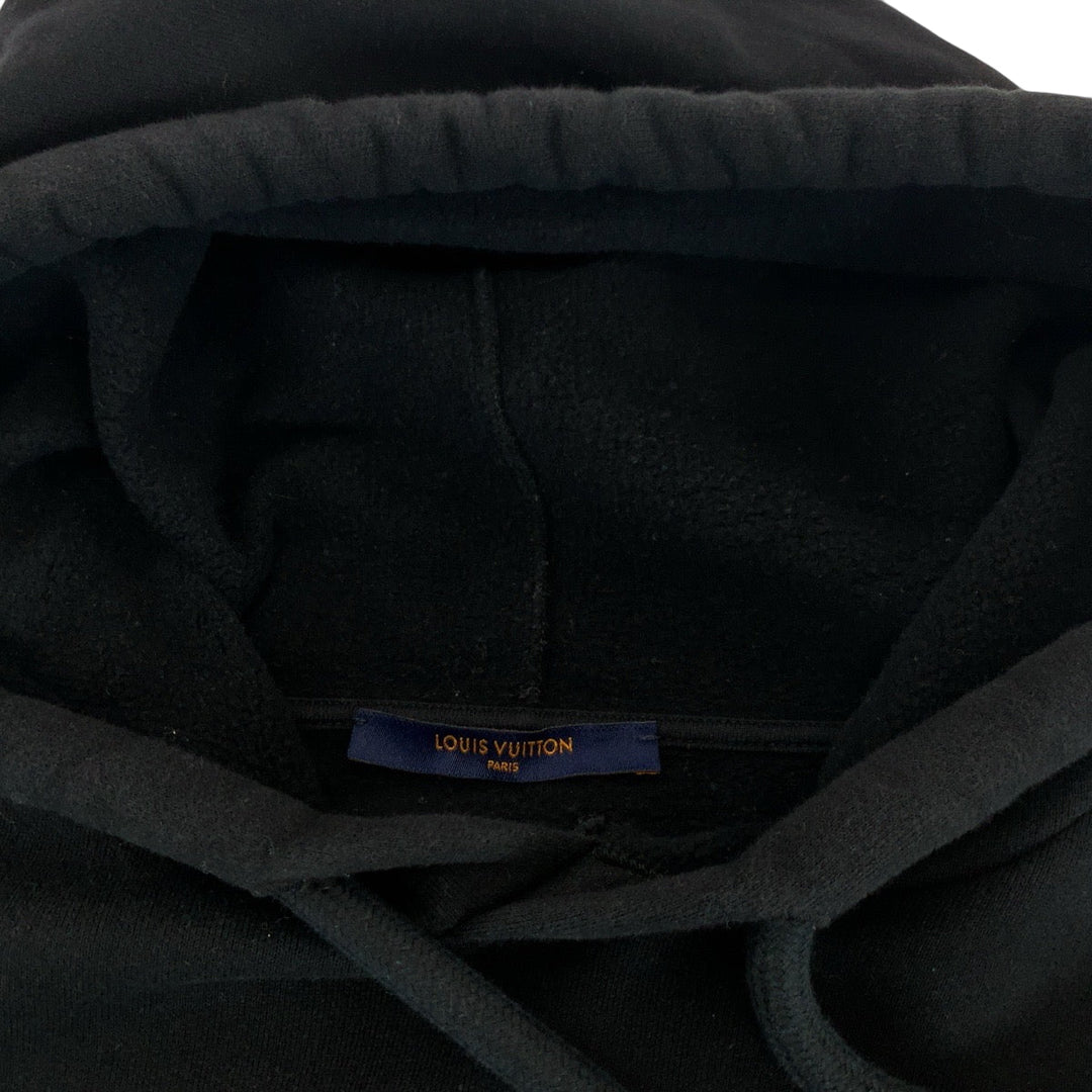 LOUIS VUITTON Hoodie RM221 IHN HMY78W cotton black 1A9SVO logo graphic hoodie XXL