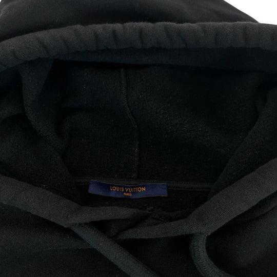 LOUIS VUITTON Hoodie RM221 IHN HMY78W cotton black 1A9SVO logo graphic hoodie XXL