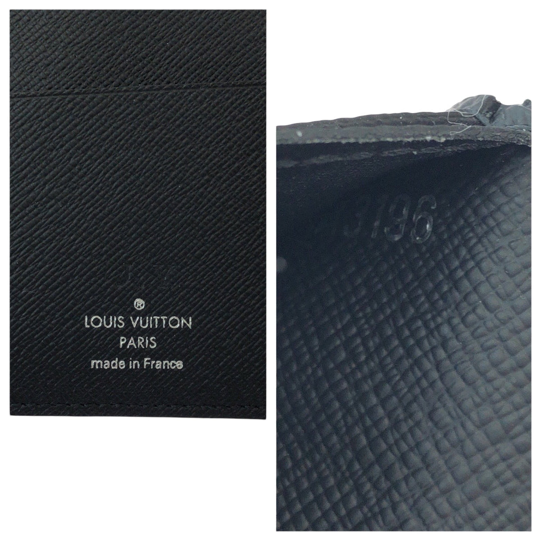 LOUIS VUITTON Long Wallet Purse M61697 PVC black Monogram Eclipse Portefeuille Braza
