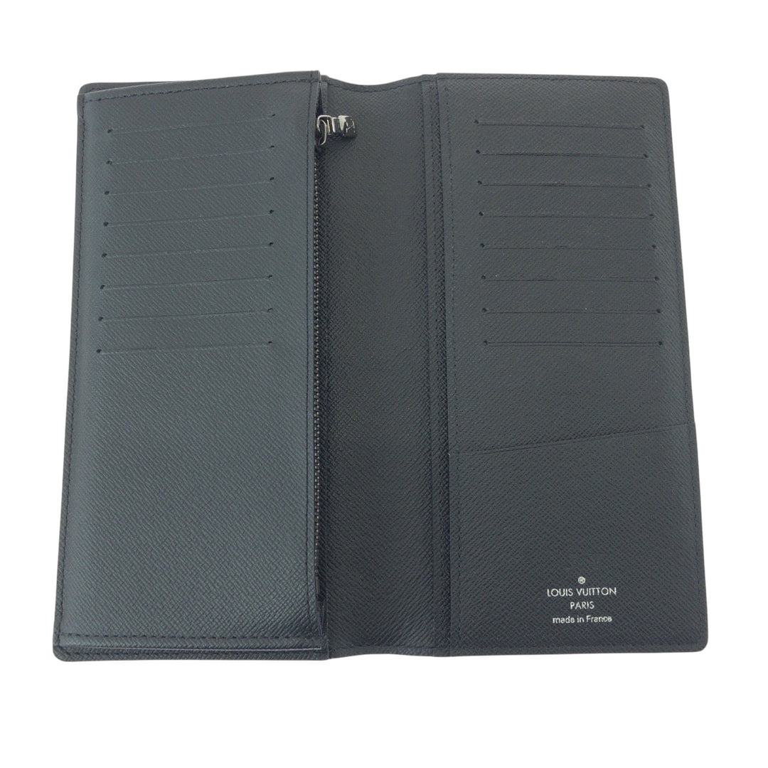 LOUIS VUITTON Long Wallet Purse M61697 PVC black Monogram Eclipse Portefeuille Braza