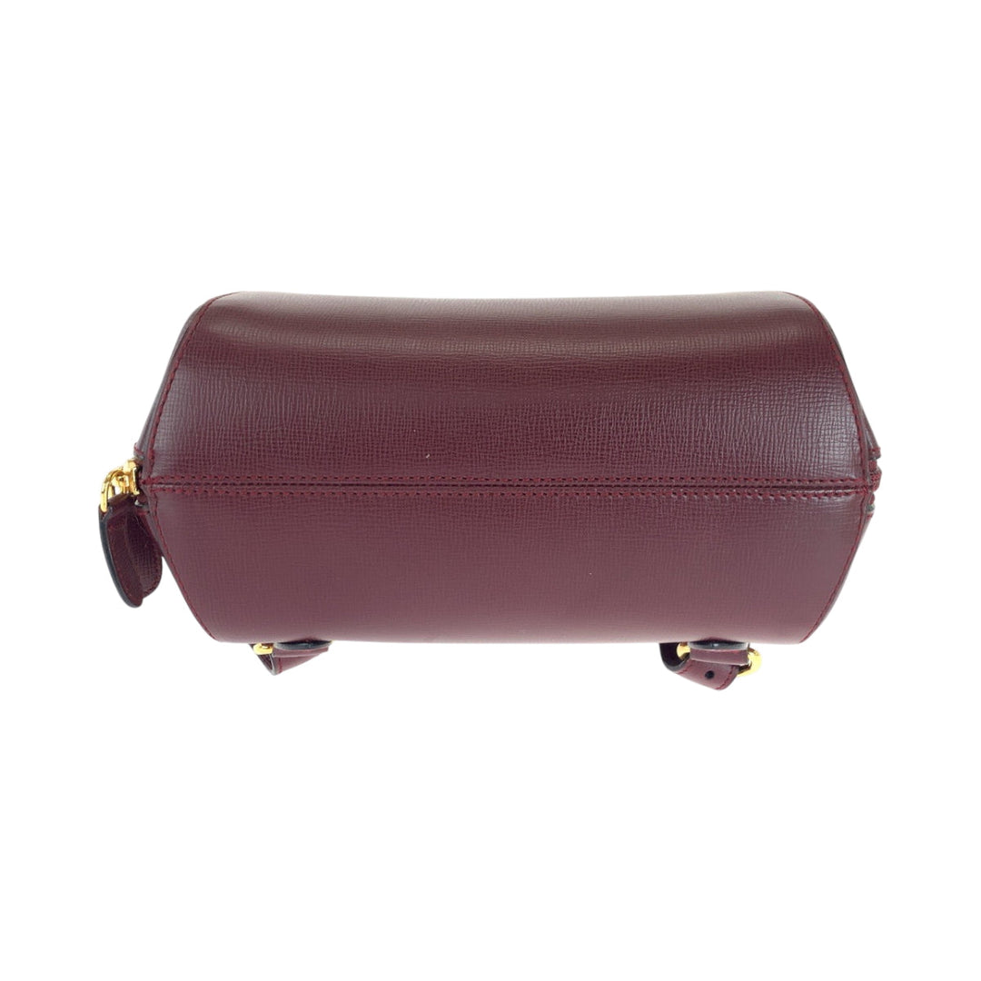CARTIER Backpack leather wine-red Must Line