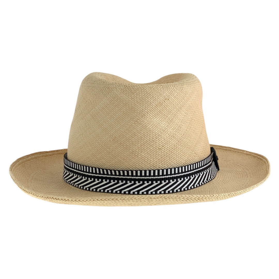 HERMES hat straw beige Panama hat 56